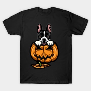 Halloween French Bulldog Pumpkin T-Shirt